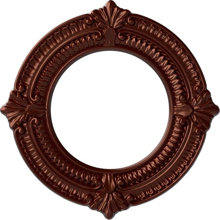 Ekena Millwork Benson Ceiling Medallion (Fits Canopies up to 6 1/8"), 11 1/8"OD x 6 1/8"ID x 5/8"P, Antique Copper CM11BNACS